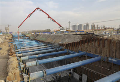 河北宣化 地下綜合管廊工程熱火朝天，城市“動(dòng)脈”建設(shè)正酣